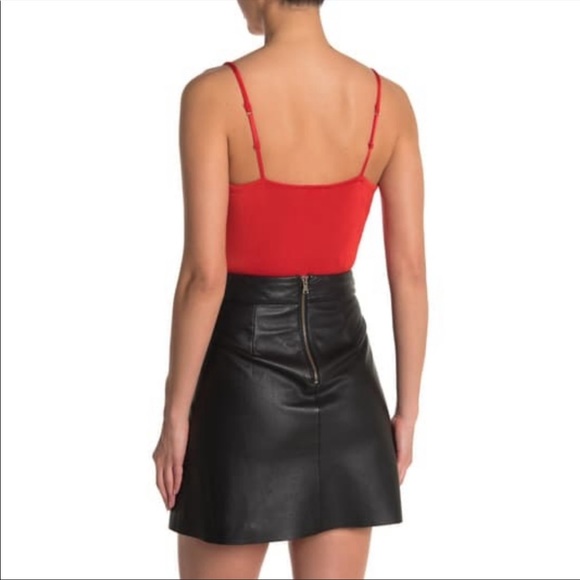 NEW FREE PEOPLE Cowls In The Club Bodysuit Love Glare Red Size XS - Picture 3 of 12